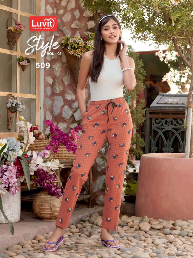 Luvit Style 5 Daily Wear Fancy Night Wear Pant Collection